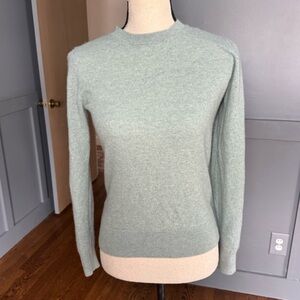 Quince Cashmere Seafoam Green Sweater Sz S